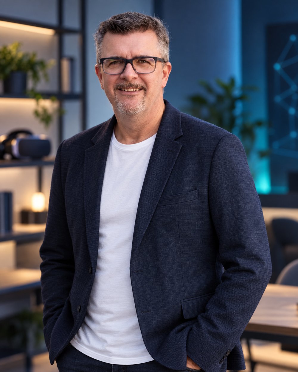 Markus Hartlieb in moderner Arbeitsumgebung
